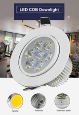 DVOLADOR Dimmable AC85V-265V 7W/5W/4W/3W LED Downlight Warm White/White Spot Light Ceiling Recessed Home Lighting Fixture