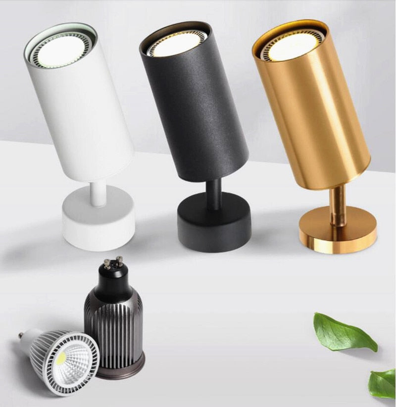 Surface Mounted Dimmable GU10 LED Downlights 7W/9W/12W 360° Rotation Foldable LED Ceiling Spot Lights AC85-265V Indoor Lighting