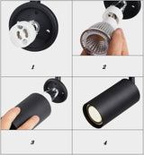 Surface Mounted Dimmable GU10 LED Downlights 7W/9W/12W 360° Rotation Foldable LED Ceiling Spot Lights AC85-265V Indoor Lighting