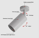 Surface Mounted Dimmable GU10 LED Downlights 7W/9W/12W 360° Rotation Foldable LED Ceiling Spot Lights AC85-265V Indoor Lighting