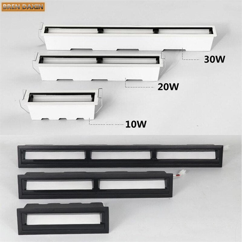 Dimmable LED Ceiling Spot Lights LED Downlights 10W 20W 30W COB Recessed Square AC85V~265V LED Strip Lights Indoor Lighting