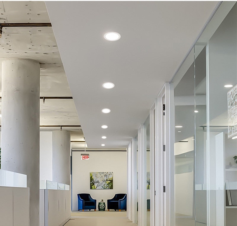 LED Recessed Downlights 9W 12W 3W 5W 7W 15W 18W 24W 30W Down Lamps 220V SMD 5730 Spot Indoor Ceiling Panel Lighting