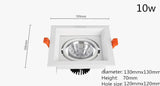 Dimmable Led Downlight light COB Ceiling Spot Light 10w 20W 30W Ceiling Recessed Lights Indoor Lighting