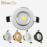 LED downlight 9W 12W 15W led COB light dimmable COB LED DOWNLIGHT lamp Recessed Spot light AC110V-220V for home illumination