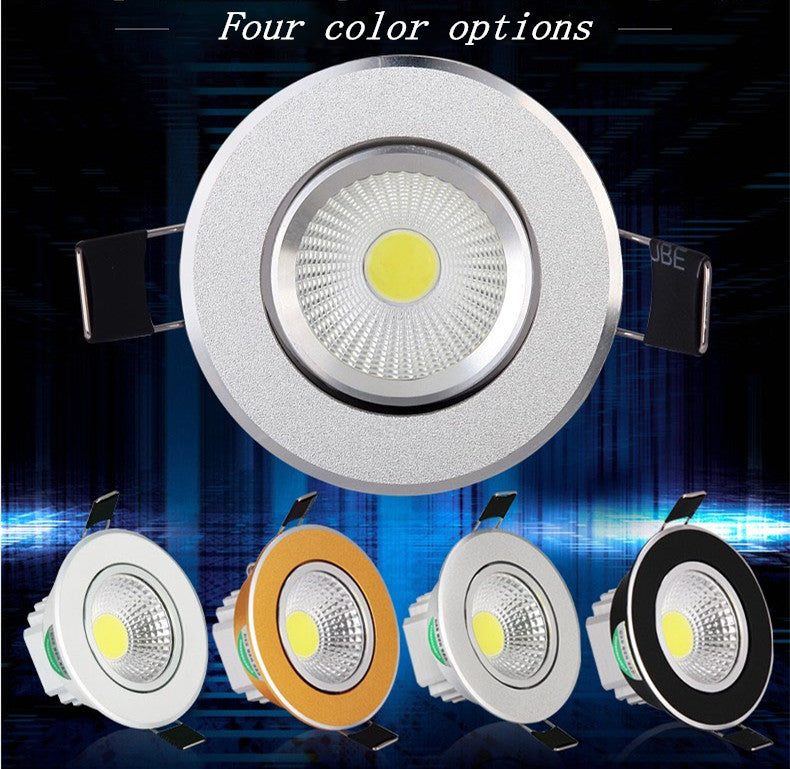 LED downlight 9W 12W 15W led COB light dimmable COB LED DOWNLIGHT lamp Recessed Spot light AC110V-220V for home illumination