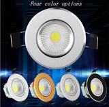 LED downlight 9W 12W 15W led COB light dimmable COB LED DOWNLIGHT lamp Recessed Spot light AC110V-220V for home illumination