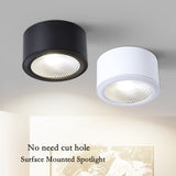 Dimmable Led Downlight Indoor Ceiling Lamp Surface Mounted Industrial Lighting 3w 5w 7w AC110V 220V For Home Bedroom Living Room