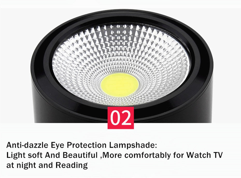 Dimmable Led Downlight Indoor Ceiling Lamp Surface Mounted Industrial Lighting 3w 5w 7w AC110V 220V For Home Bedroom Living Room