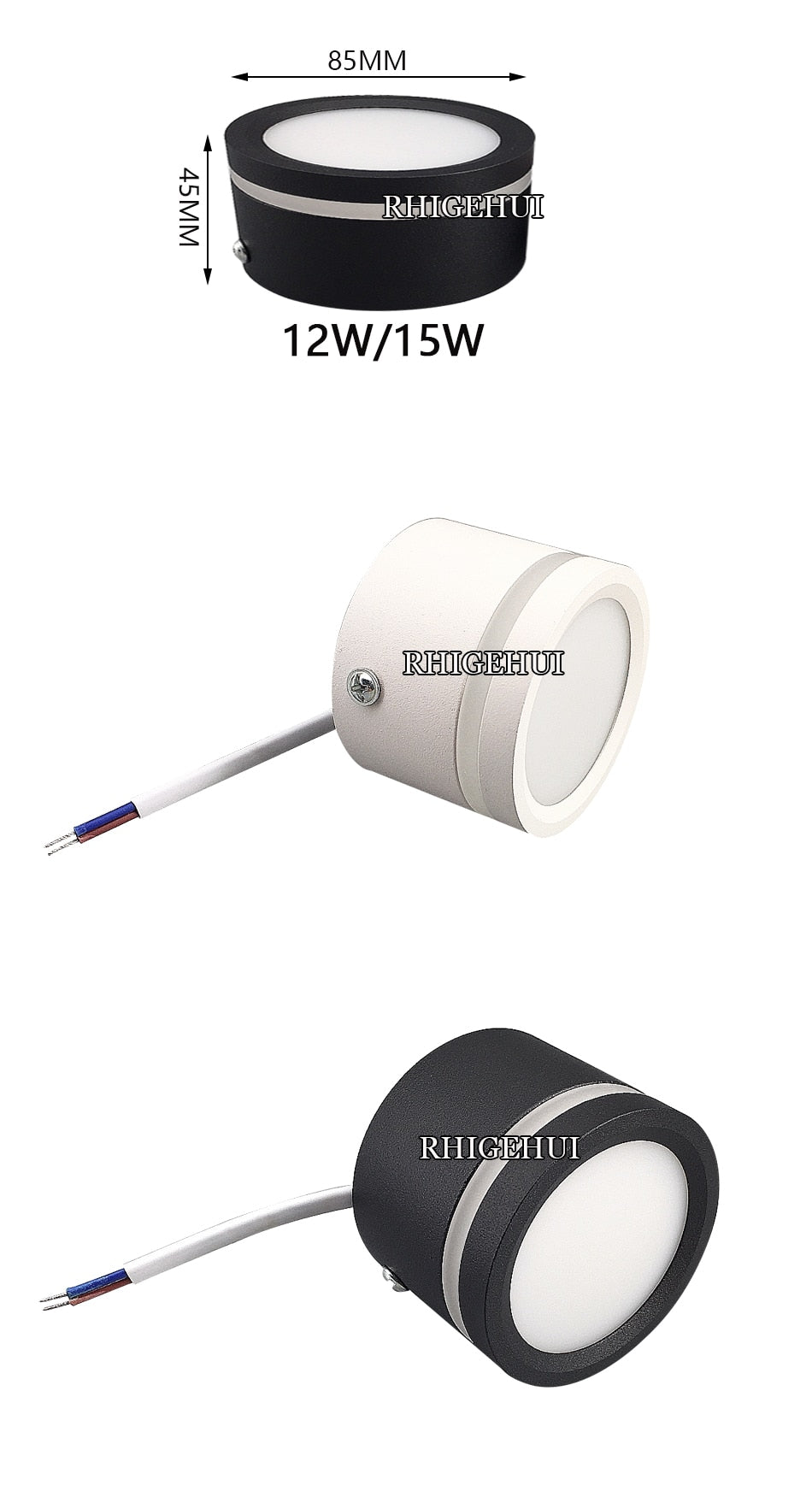 Led Ceiling Spot Lights 3W 5W 7W 9W 12W 15W Living Room Bedroom Aisle Store Surface Mounted Downlight 220V Ceiling Lamps