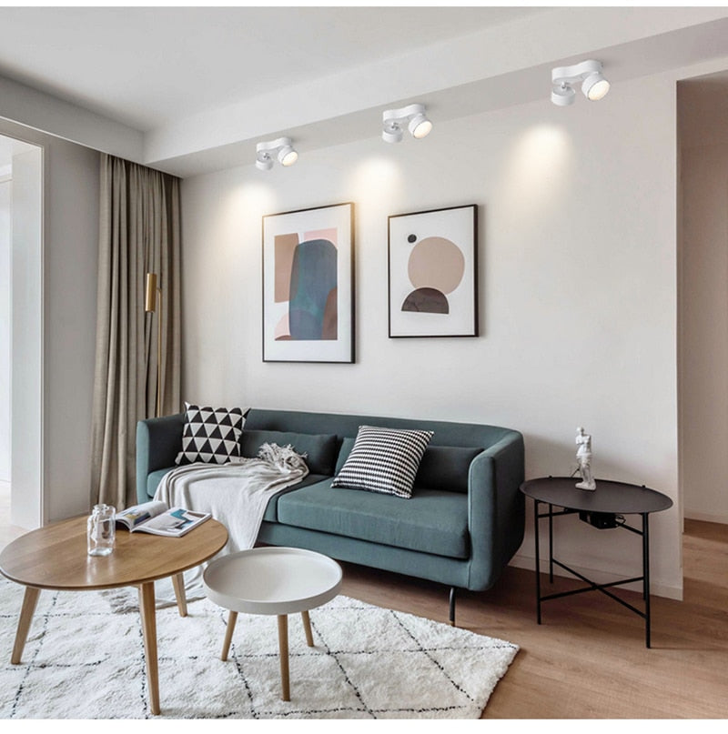 Dimmable Folding Rotating LED Downlight 10W 15W 20W/ 2x10W 2x15W 2x20W High Power Ceiling Spot Light AC85~265V LED Ceiling Lamp