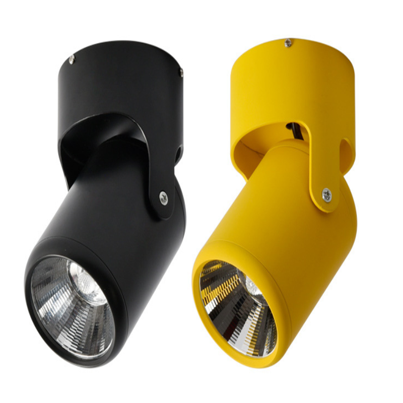 High quality dimmable Rotating LED Downlights Surface Mounted adjustment COB AC85-265V 360° LED Ceiling Lamp Spot lights