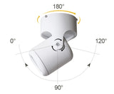 High quality dimmable Rotating LED Downlights Surface Mounted adjustment COB AC85-265V 360° LED Ceiling Lamp Spot lights