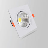 6 Types Dimmable Recessed Square Downlights 15W 10W COB LED Ceiling Lamp AC90-260V LED Background Spot Lights Indoor Lighting