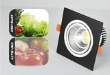 6 Types Dimmable Recessed Square Downlights 15W 10W COB LED Ceiling Lamp AC90-260V LED Background Spot Lights Indoor Lighting