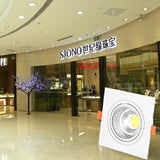 Square Dimmable Recessed LED Downlight 7W 9W 12W 15W COB LED Ceiling Lamp Spot Lights AC110-220V LED Panel Light Indoor Lighting