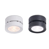 Round shape 360 Adjustable Angle Led Cob Downlight Black / White 7W 9W 12W 15W Led Ceiling Spot Light Pic Background Spotlights