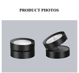 Round shape 360 Adjustable Angle Led Cob Downlight Black / White 7W 9W 12W 15W Led Ceiling Spot Light Pic Background Spotlights