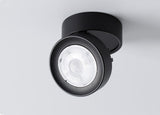 Round shape 360 Adjustable Angle Led Cob Downlight Black / White 7W 9W 12W 15W Led Ceiling Spot Light Pic Background Spotlights
