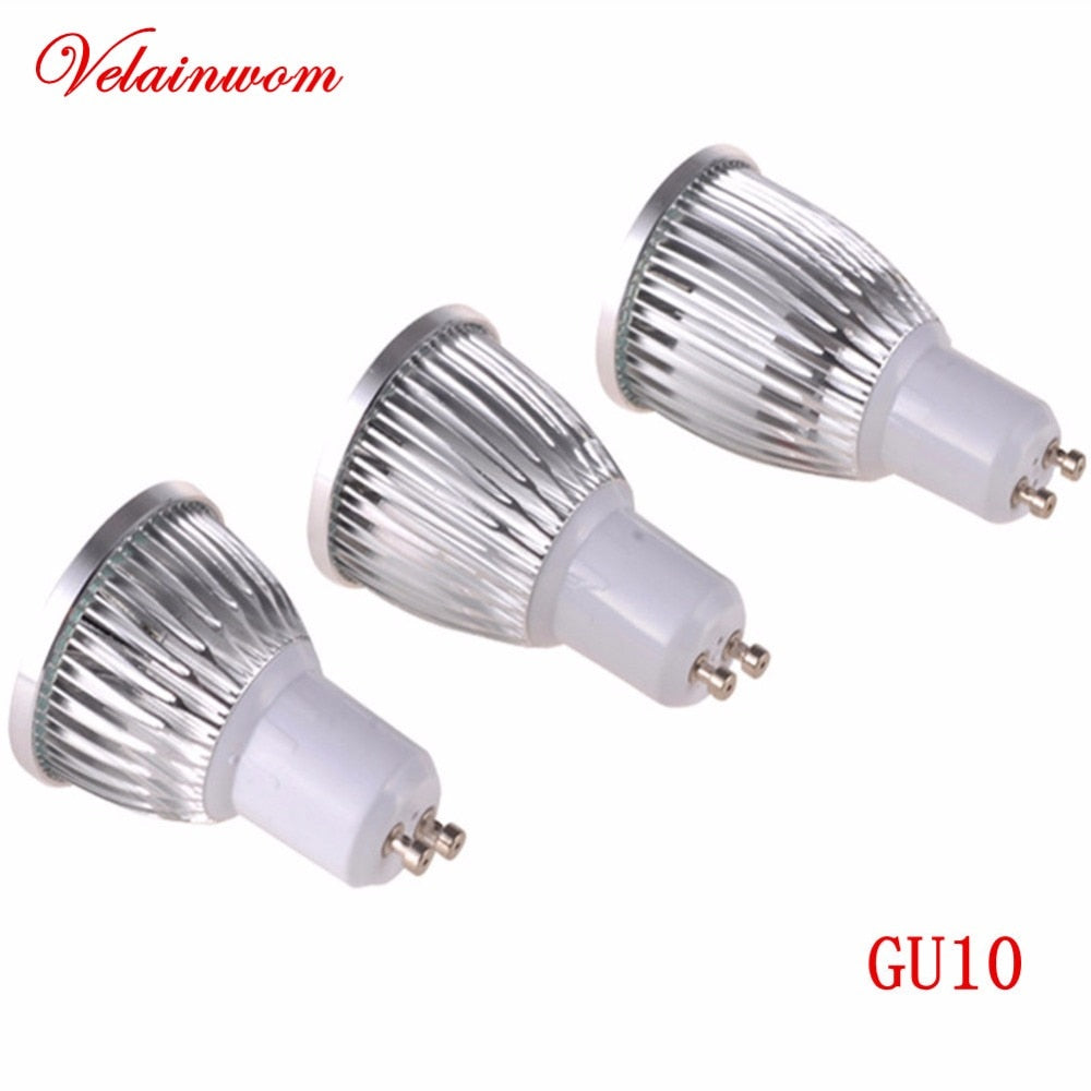 COB Bulb Led Spotlight Lamp Dimmable 6W/9W/12W AC85-265V 10pcs/lot GU10 Warm/Cold White Downlight