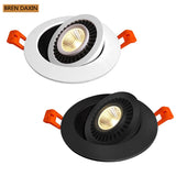 Dimmable LED Downlight embedded Tai chi lamp 360 degree rotating spot light AC 110V 220V indoor lighting LED ceiling lights