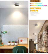 Dimmable LED Downlight embedded Tai chi lamp 360 degree rotating spot light AC 110V 220V indoor lighting LED ceiling lights