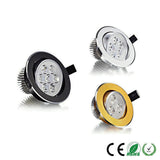 Round Dimmable Downlights 3W 6W 10W 14W 18W LED Ceiling lamp recessed COB Ceiling Spot lights ac85-265V LED Indoor Lighting