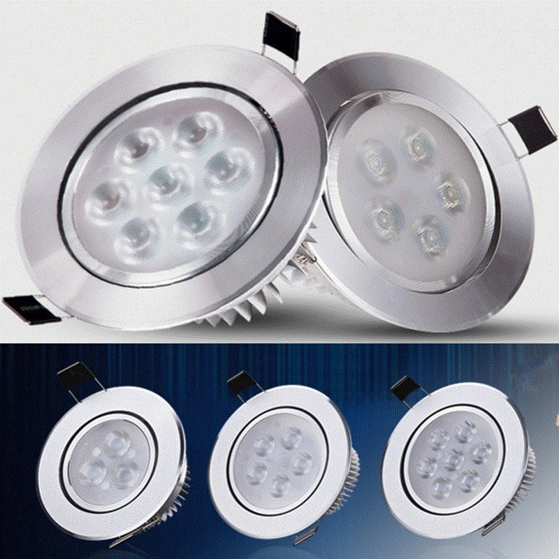 Round Dimmable Downlights 3W 6W 10W 14W 18W LED Ceiling lamp recessed COB Ceiling Spot lights ac85-265V LED Indoor Lighting