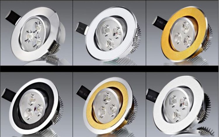 Round Dimmable Downlights 3W 6W 10W 14W 18W LED Ceiling lamp recessed COB Ceiling Spot lights ac85-265V LED Indoor Lighting