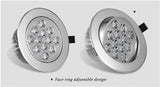 Round Dimmable Downlights 3W 6W 10W 14W 18W LED Ceiling lamp recessed COB Ceiling Spot lights ac85-265V LED Indoor Lighting