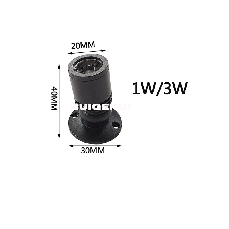 Led Recessed Cabinet Mini Spot Light 110V 220v 1W 3W Downlight 12v DC Jewelry Show include Led Driver 4000K Ceiling Light Lamp