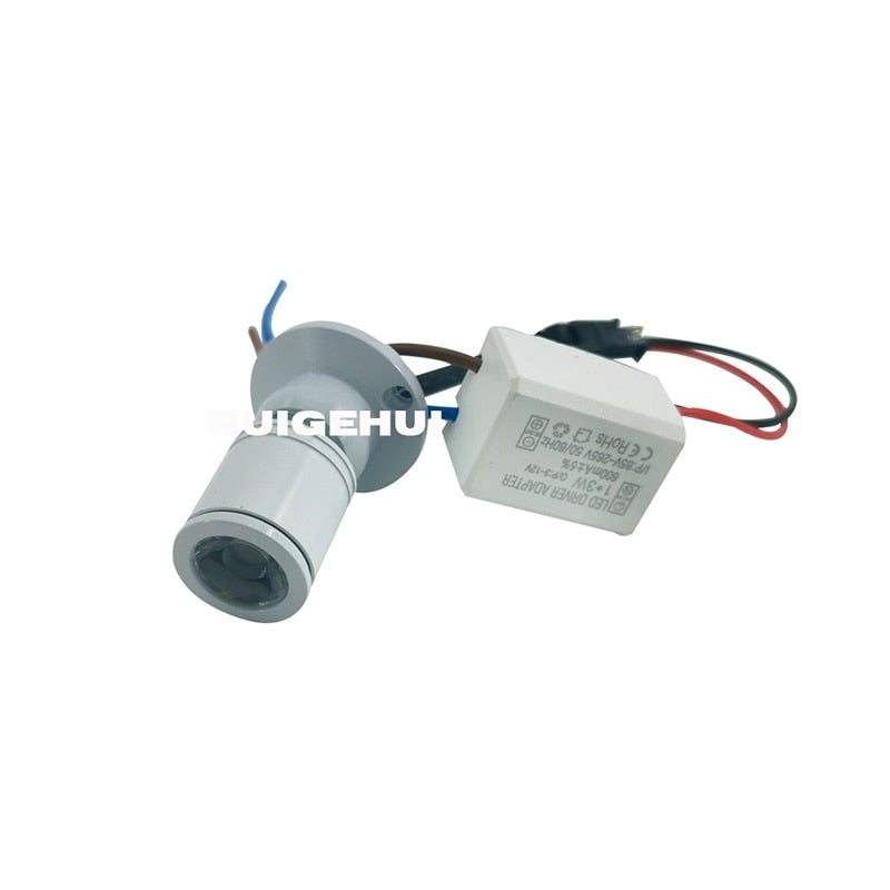Led Recessed Cabinet Mini Spot Light 110V 220v 1W 3W Downlight 12v DC Jewelry Show include Led Driver 4000K Ceiling Light Lamp