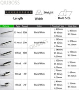 High Power Dimmable LED Recessed Striplight LED Ceiling Lights 2W/4W/6W/10W/20W/30W COB LED Downlight AC90~260V Indoor Lighting