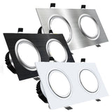 Square Dimmable Recessed LED Downlights 14W 18W 24W COB LED Ceiling Lamps AC85-265V LED Ceiling Spot Lights Indoor Lighting