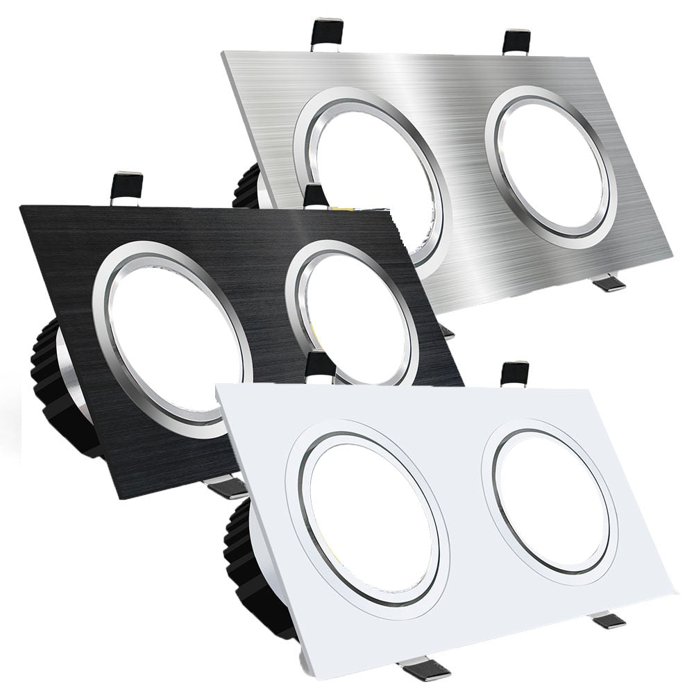 Square Dimmable Recessed LED Downlights 14W 18W 24W COB LED Ceiling Lamps AC85-265V LED Ceiling Spot Lights Indoor Lighting