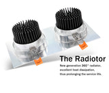 Square Dimmable Recessed LED Downlights 14W 18W 24W COB LED Ceiling Lamps AC85-265V LED Ceiling Spot Lights Indoor Lighting