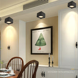 DONWEI Surface Mounted COB LED Downlight 7W/12W/15W AC85V-265V led Ceiling Spot Light Nordic Lighting For Kitchen Livingroom