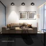 DONWEI Surface Mounted COB LED Downlight 7W/12W/15W AC85V-265V led Ceiling Spot Light Nordic Lighting For Kitchen Livingroom