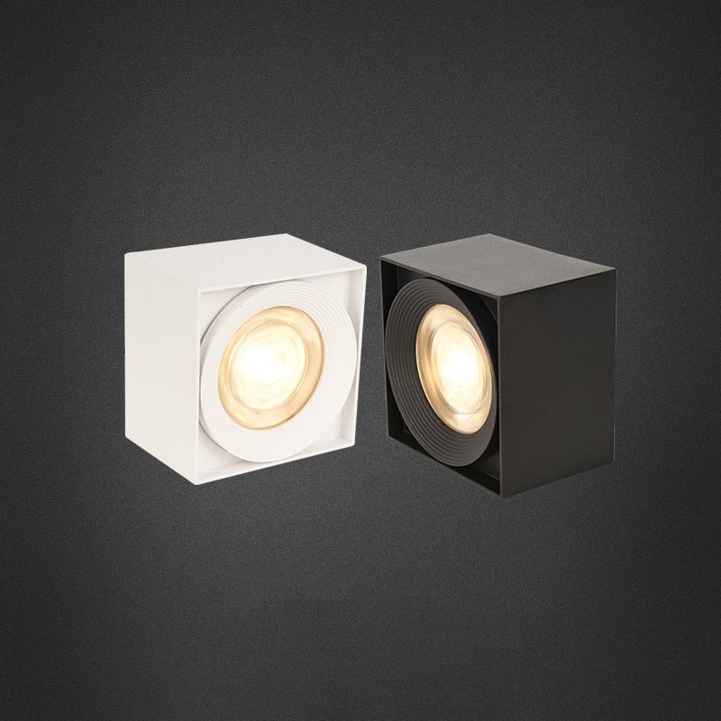 DONWEI Surface Mounted COB LED Downlight 7W/12W/15W AC85V-265V led Ceiling Spot Light Nordic Lighting For Kitchen Livingroom