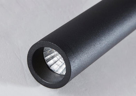 Black / White Long Tube Ceiling Recessed Led Point Lamp Angle Rotating 12w Ceiling Light For Kitchen Bedroom Tv Background Image