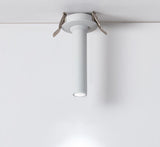 Black / White Long Tube Ceiling Recessed Led Point Lamp Angle Rotating 12w Ceiling Light For Kitchen Bedroom Tv Background Image