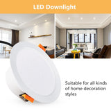 Downlight 3W 5W 7W 9W 12W 15W 18W Spot led downlight AC 220V White Ultra Thin Aluminum Round Recessed LED Spot Lighting