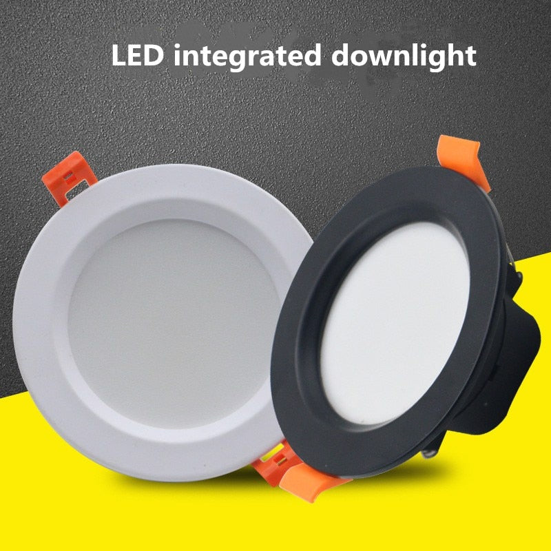 Downlight 3W 5W 7W 9W 12W 15W 18W Spot led downlight AC 220V White Ultra Thin Aluminum Round Recessed LED Spot Lighting