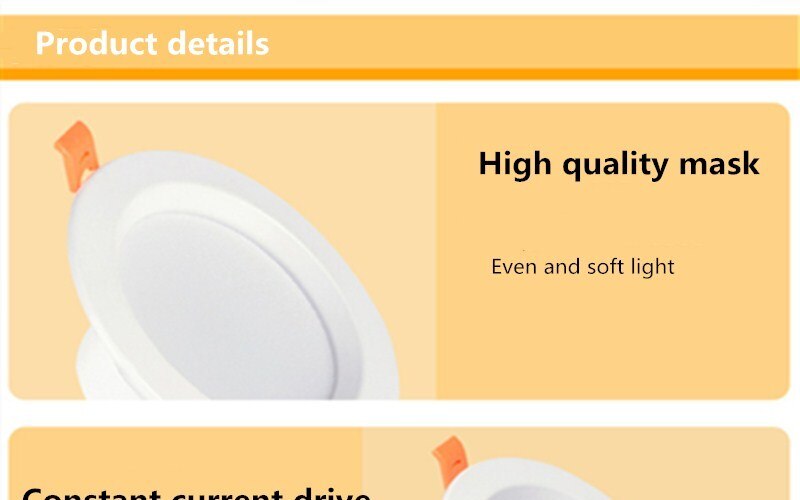 Downlight 3W 5W 7W 9W 12W 15W 18W Spot led downlight AC 220V White Ultra Thin Aluminum Round Recessed LED Spot Lighting