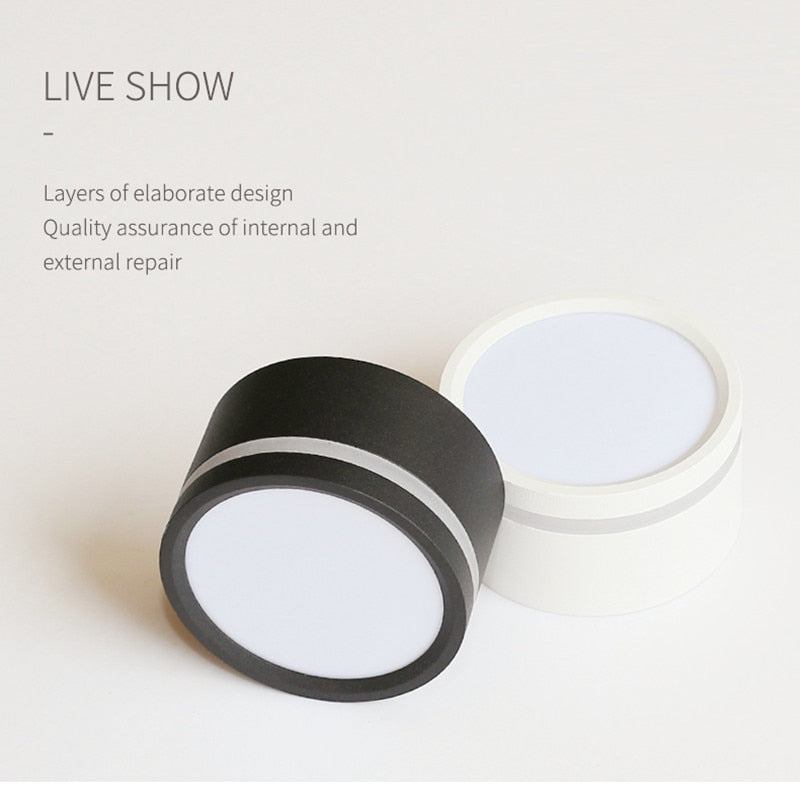 Surface Mounted Led Downlight Side Guide Light lamp For Ceiling 5W 7W 9W 12W 15W AC220V Led Spot Lights Ceiling Fixtures Lighting