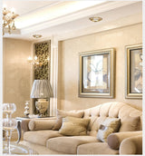 LED Downlight Indoor Ceiling Light 10pcs/Lot Embedded Round Panel Light Spotlight Lighting European Style French Noble Gold