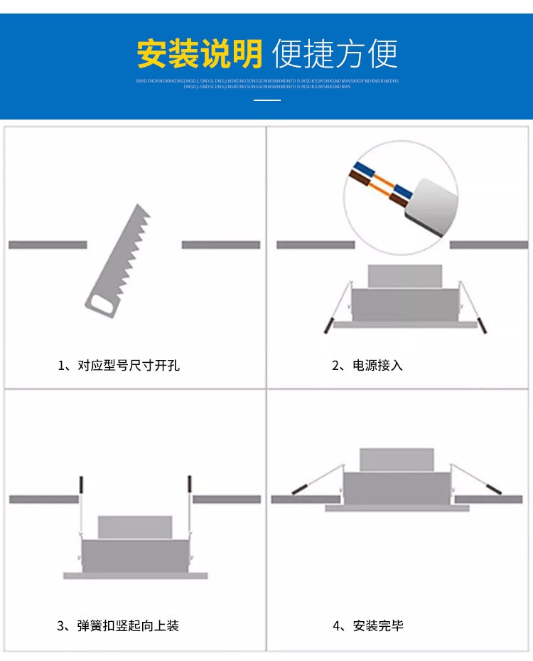 Led Downlight 5W 7W 9W 12W 15W 85-265V high-qualit LED Ceiling Round Recessed Lamp Living room LED Spot Light For Bathroom HY