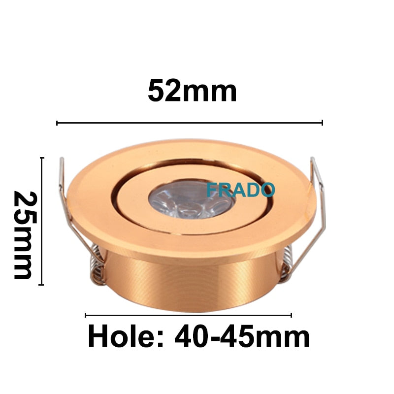 Dimmable LED Mini ceiling LED spot light lamp 1W 3W LED downlight white,black,silver Mini downlight Cabinet Spot Lamp