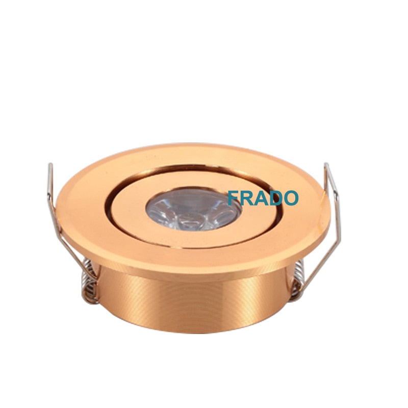 Dimmable LED Mini ceiling LED spot light lamp 1W 3W LED downlight white,black,silver Mini downlight Cabinet Spot Lamp