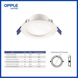 OPPLE LED Downlight Spot Light Ceiling lamp RC-US 4W 6W Warm White 3000K Cool White 6500K Flicker Free Energy Saving