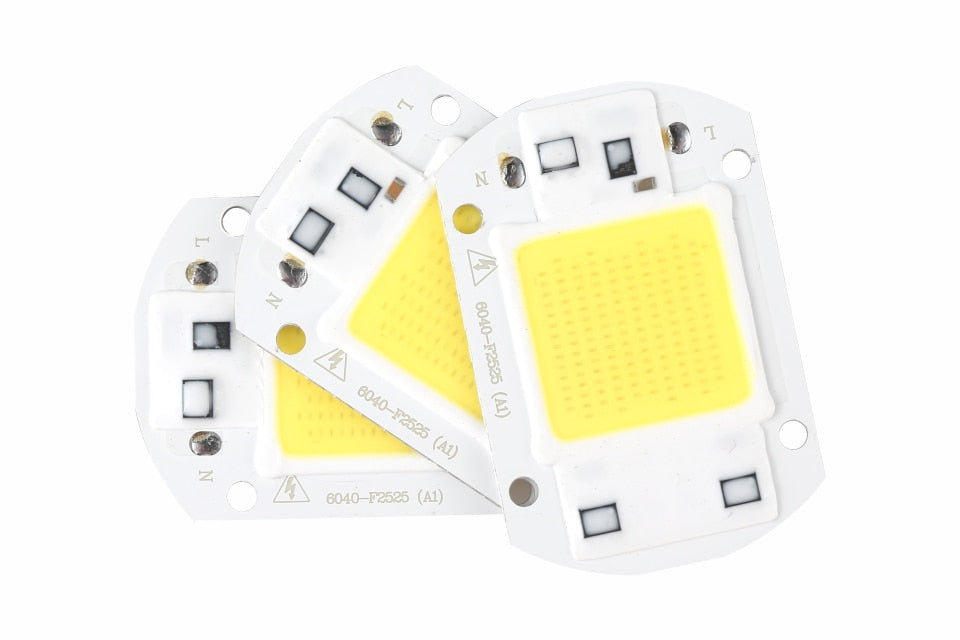 LED Chip 10W 20W 30W 50W 220V 110V COB Lamp Beads Smart IC No Need Driver LED Bulb for Flood Light Spotlight Diy Lighting